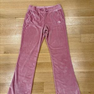 Abercrombie Kids Dusty Pink Velour Joggers